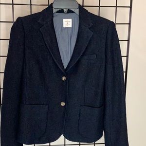 GAP The Academy Blazer - Navy Wool Blend Sz 8